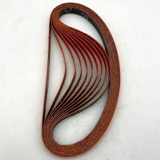 Dynabrade 79148 Sanding Belt 1/2" x 24" Medium 60 Grit Norton SG Ceramic 10pk 2