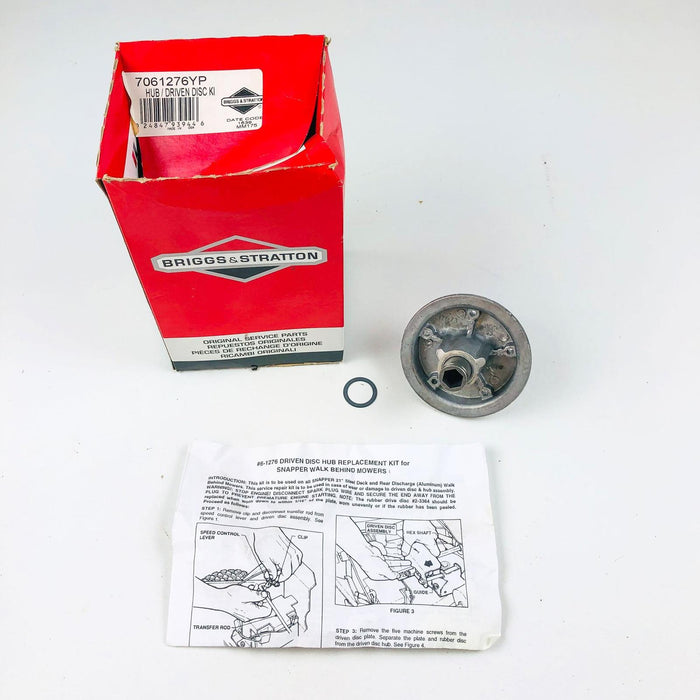 Briggs and Stratton 7061276YP Driven Disc Hub Kit NOS For Snapper 61276/7017073 3