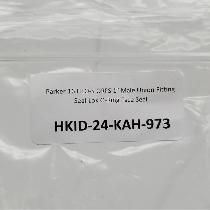 Parker 16 HLO-S ORFS 1" Male Union Fitting Seal-Lok O-Ring Face Seal 5