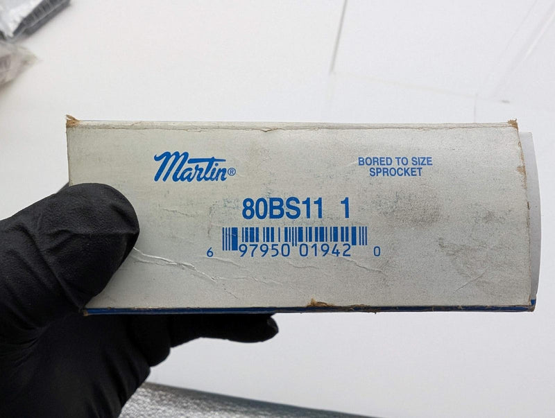 Martin 80BS11 1 5/8 Roller Chain Sprocket 1" Pitch 11 Teeth 1-5/8" Bore 4