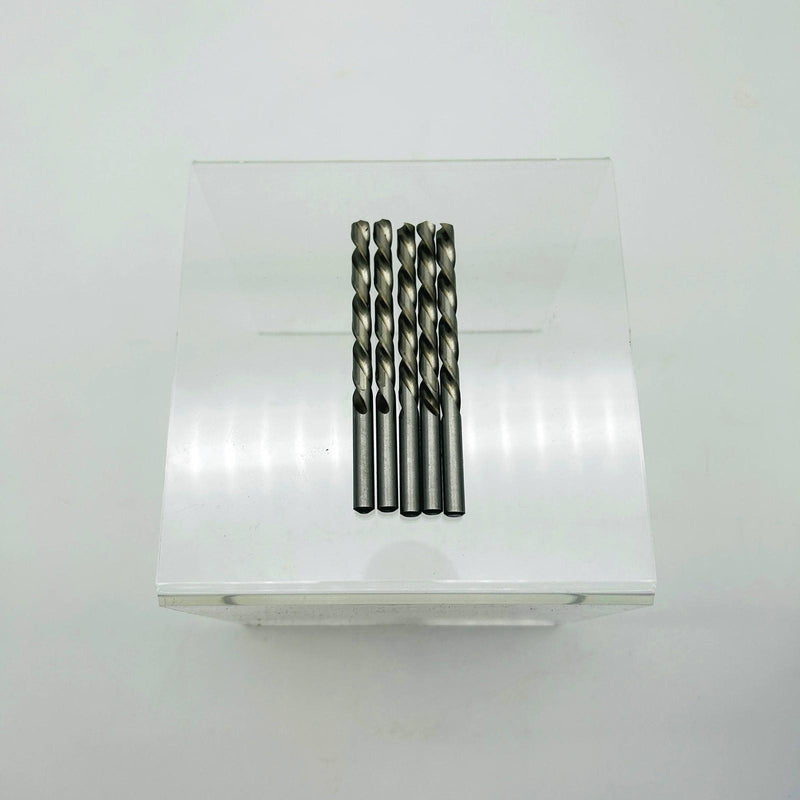 Cle-Line C18416 Jobber Length Drill Bit 1898L 19/64 LH Cut Bright HSS 5pk No Pkg