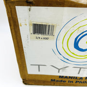 Tytan MN14600 Manila Rope 1/4in X 600ft 3-Strand Twisted 54 lb Load Natural 3