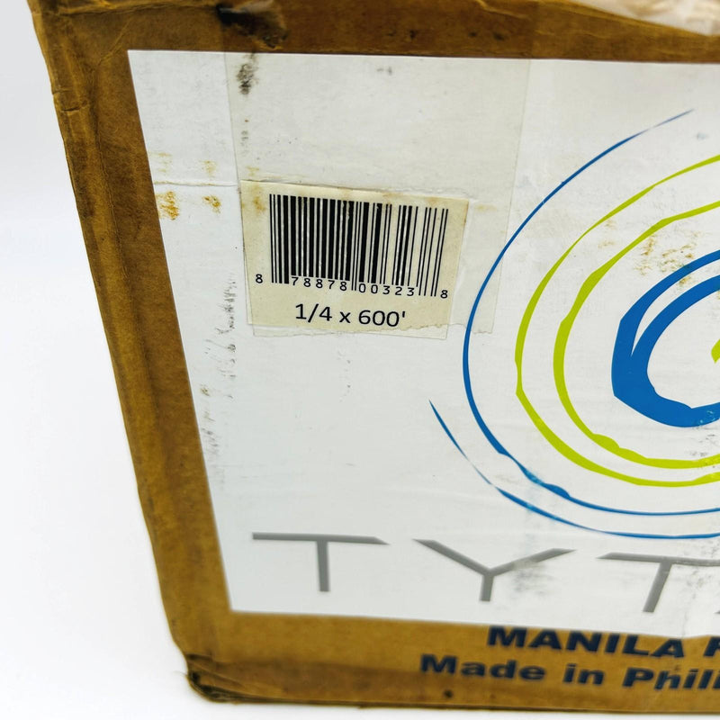 Tytan MN14600 Manila Rope 1/4in X 600ft 3-Strand Twisted 54 lb Load Natural 3