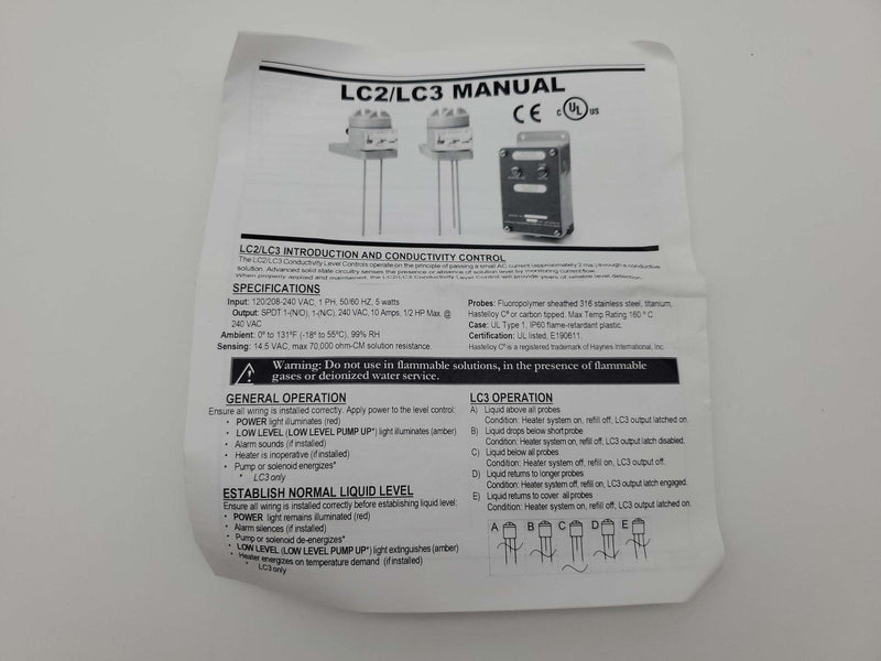 Process Technology PCN 4295 Liquid Level Controller Board for LC2 / LC3 5