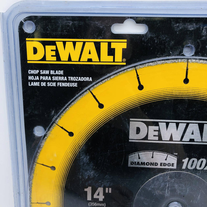 Dewalt DW8500 Circular Chop Saw Blade 14" w 1" Arbor Diamond Edge Metal Cutting 2
