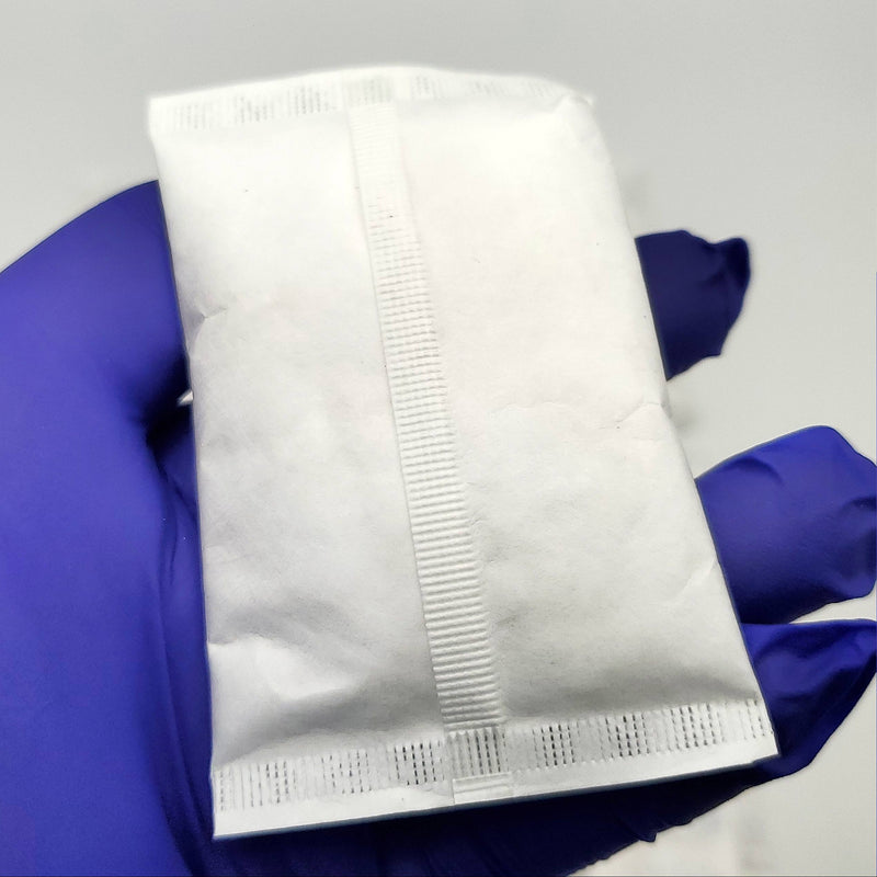 Silica Gel Desiccant 16 Grams 3"x2" Tyvek Food Grade 800 Grams Total 50 Packs