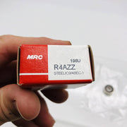 MRC R4AZZ Bearing Double Sealed No Snap Ring Inch 1/4" ID 3/4" OD 9/32" Wide 1pc 2