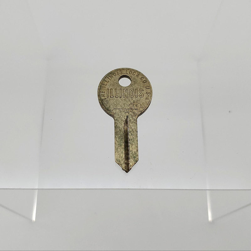 2x Illinois Lock 210M Key Blanks Double Bitted Keyway Brass NOS 2