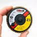 10x CGW Abrasives 30011 Flap Discs 3" Mini Zirconia Quick Change Type R 36 Grit 4
