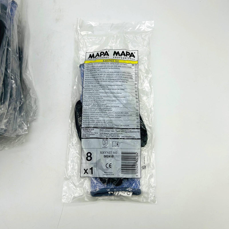 MAPA Krynit 582 Cut Resistant Gloves Size 8 Medium ANSI A5 Nitrile Knit 12 Pairs 7