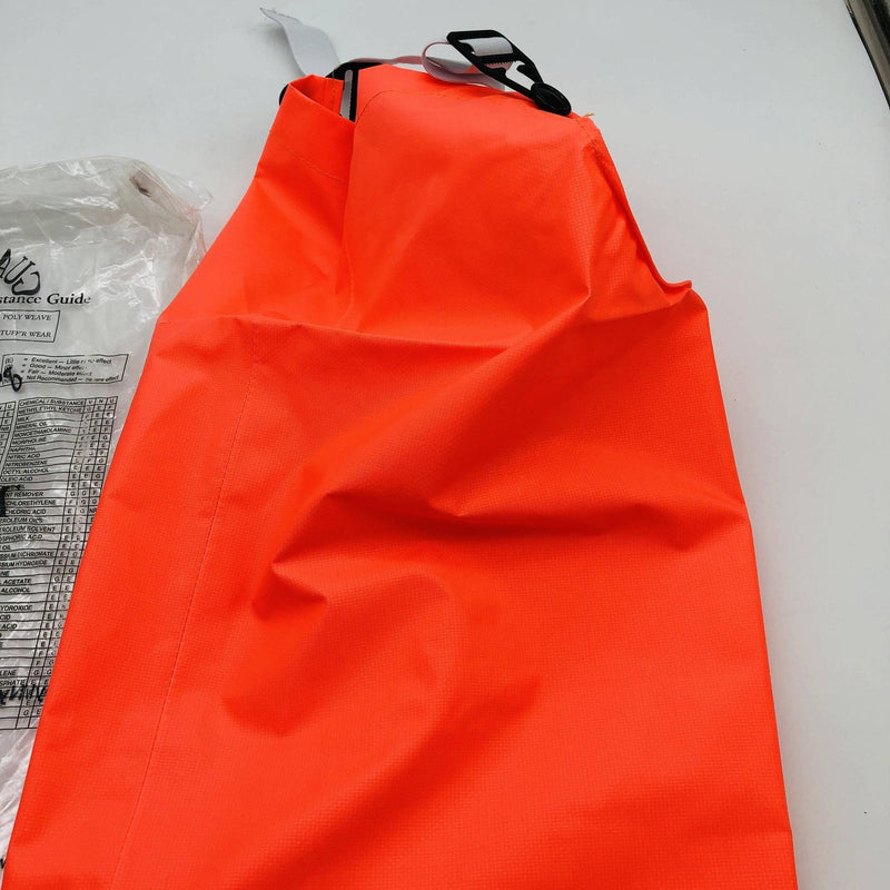 Guardian 706ORL Bib Overalls Size Large Tri-Weave Orange Vinyl Chem/Fire Resist 8