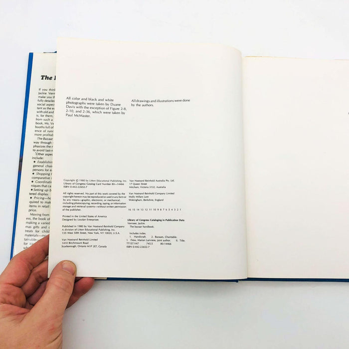 The Bazaar Handbook Jackie Vermeer Hardcover 1980 1st Edition/Print Crafts 9