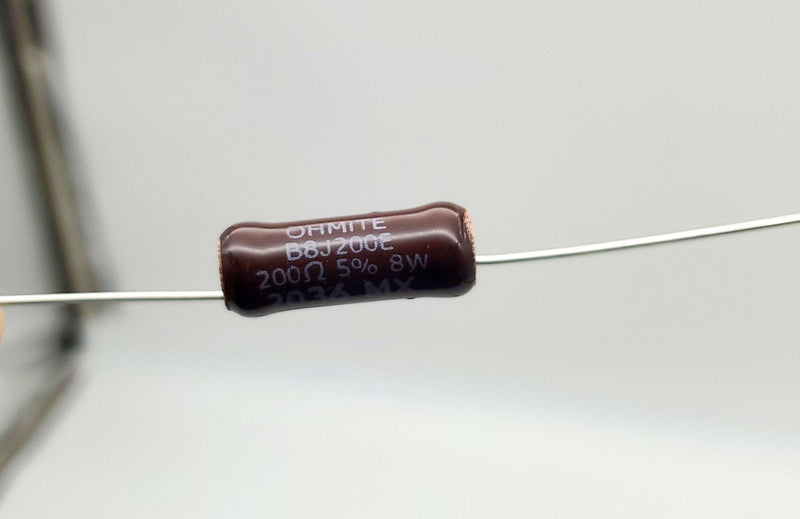 Ohmite B8J200E Through Hole Resistors 8W 250V 200 OHMS Wirewound Pack of 10 2