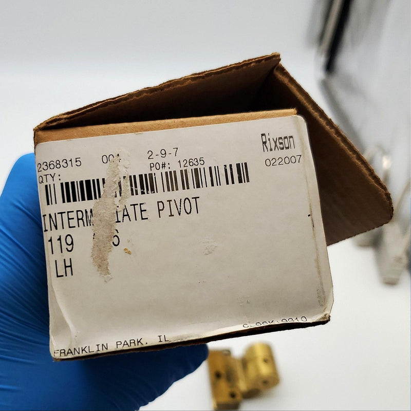 Rixson Intermediate Pivot 119 3/4" Offset Satin Brass LH Full Mortise Left Hand 8