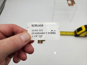 2x Schlage 10-001 612 Standard T Strikes Satin Bronze 1-1/8" Lip w/ Dust Boxes 7