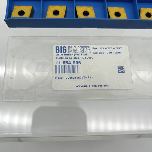 Big Kaiser 11.654.996 Carbide Boring Insert CC163115C7T NP11 80 Deg Diamond 10pk 2