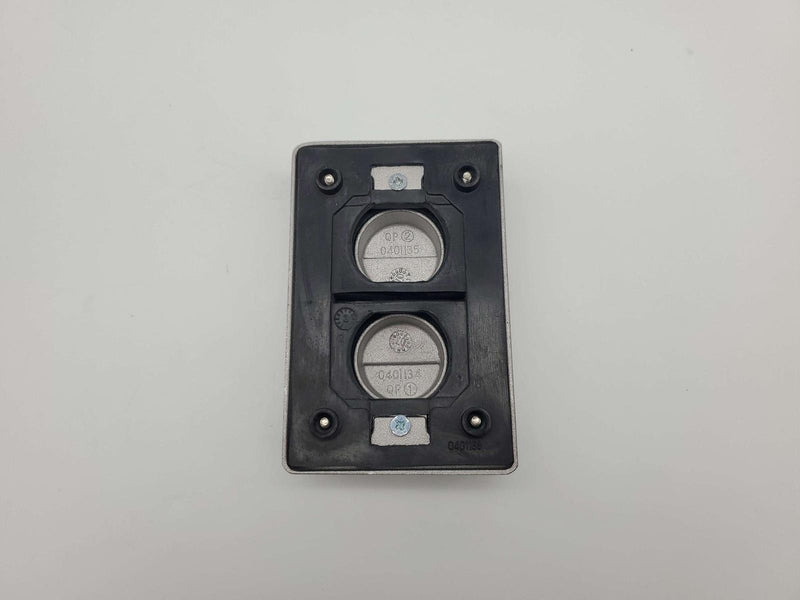 Crouse-Hinds WLRD1 Duplex Outlet Box Cover for Wet & Damp Locations Spring Doors 2