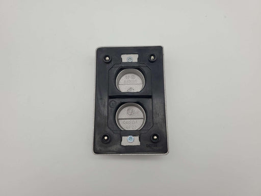 Crouse-Hinds WLRD1 Duplex Outlet Box Cover for Wet & Damp Locations Spring Doors 2