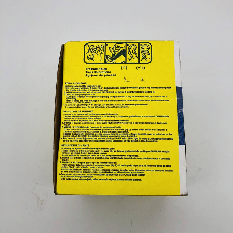 3M 390-1000 Ear Plugs Uncorded Disposable Foam NRR 29 EAR Classic 200 Pairs/Box 5