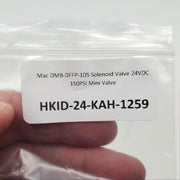Mac DMB-DFFP-1DS Solenoid Valve 24VDC 150PSI Mini Valve 5