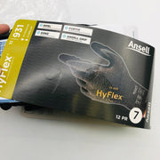 Ansell HyFlex 11-931 Work Gloves Sz 7 Small HPPE Blend Polyurethane Palm 12 Pair 3