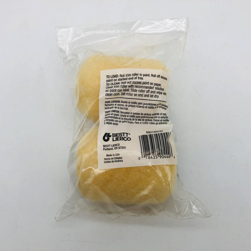 6pk Biestt Liebco 690188230 Paint Roller Cover 3in Nap Semi Smooth Woven Trim 5