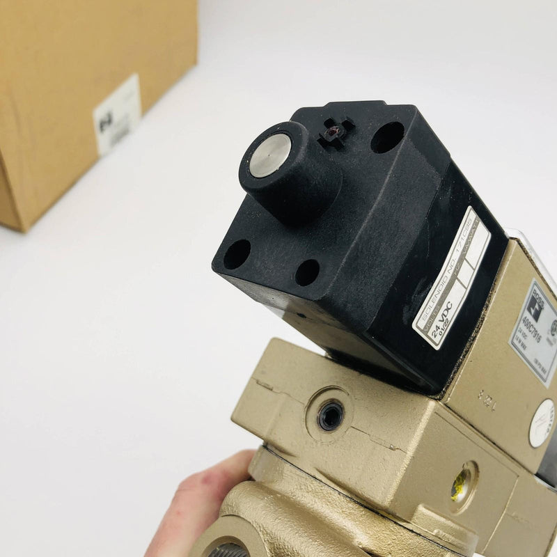 Ross Controls 2773B4013W Solenoid Valve Double Pilot 24VDC Model 400C79 2-10 Bar 7