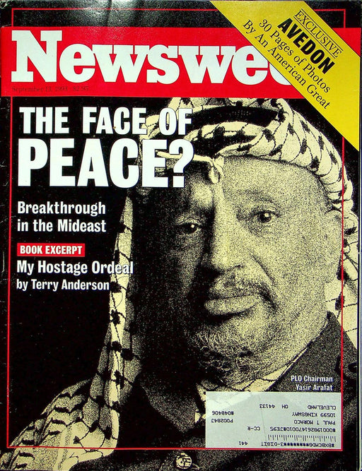 Newsweek Magazine September 13 1993 Yasir Arafat Yitzhak Rabin War Middle East 1