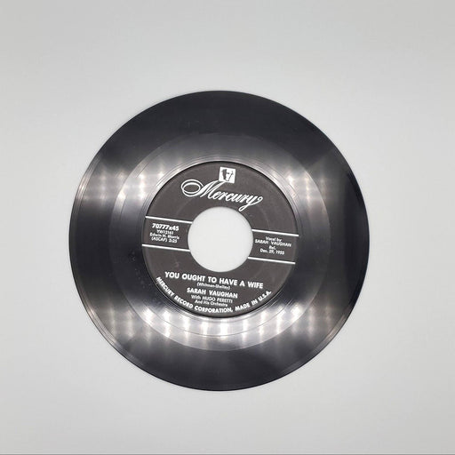 Sarah Vaughan Mr. Wonderful Single Record Mercury 1955 70777X45 2