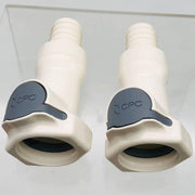 US Plastics Corp 60715 In Line Hose Barb HB Body 5/8 HFC P-S w/ Shutoff Lot of 2 1