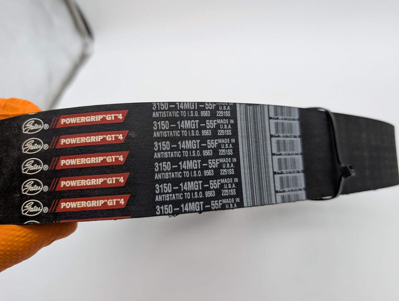 Gates 3150-14MGT-55F Timing Belt 14MM Pitch 225 Teeth 55MM Width 3150MM Length