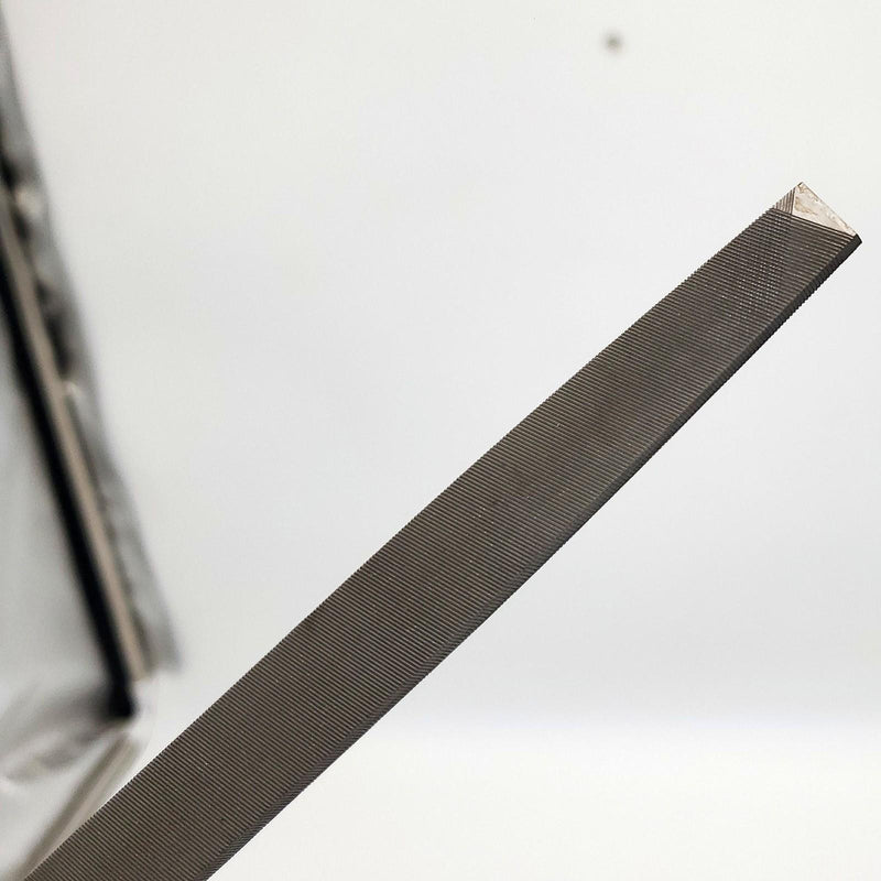 Nicholson 6" Flat Double / Single Cut Smooth File 03533N Rectangular w/ Tang 3