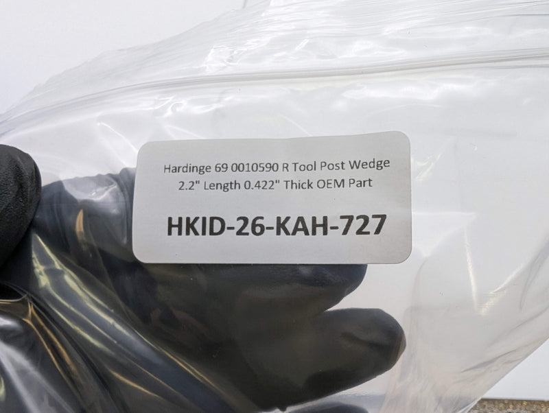 Hardinge 69 0010590 R Tool Post Wedge 2.2" Length 0.422" Thick OEM Part