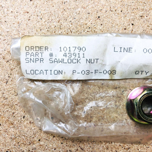 Snapper 43911 Sawlock Nut OEM NOS Replaced by 7043911 2