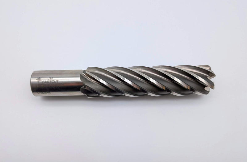 Fastcut 1.5" End Mill 6 Flute .250R 1.25" Shank 6" LOC 8-1/2" OAL HSSCO 1156631K 1