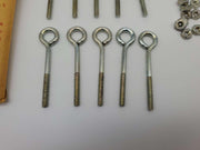 Chicago Hardware C-3 Turned Eye Bolt 3/16" x 2" 3/8" ID Eye w/ Nut Pack of 10 3