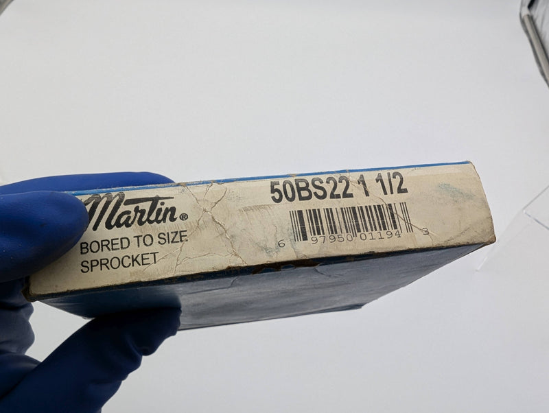 Martin 50BS22 1 1/2 Roller Chain Sprocket 1-1/2" Bore 22 Teeth 5/8" Pitch 4