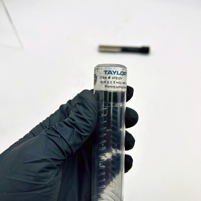 Taylor Tool ST2129 Hex Head Tap M18 x 1.5 HSS 130mm OAL 50mm Thread 2