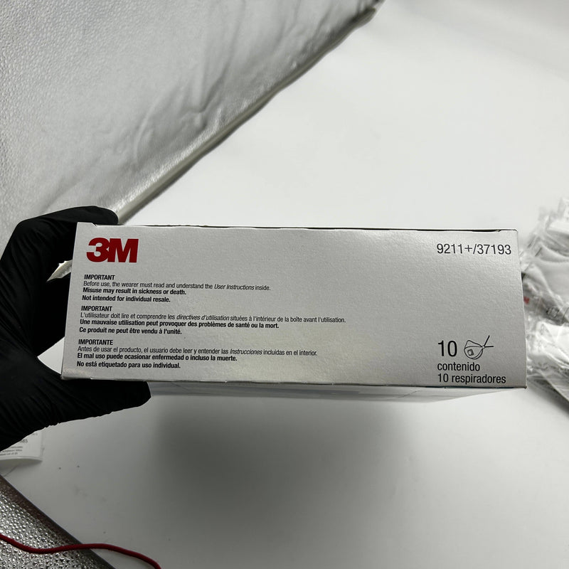 3M 9211+ 37193 Particulate Respirator Exhalation Valve N95 Mask Lot of 20