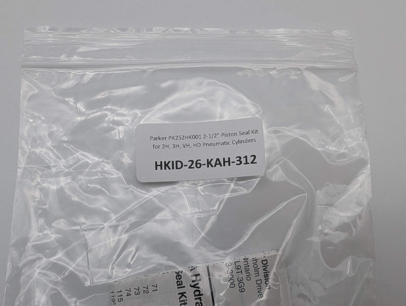 Parker PK252HK001 2-1/2" Piston Seal Kit for 2H, 3H, VH, HD Pneumatic Cylinders 4