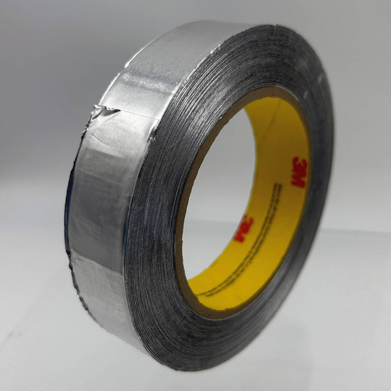 3M 34383 Silver Aluminum Foil Tape Self Wound 1in x 60yd 4.5 mil Thick 1 Roll 2