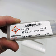 12x Cleveland C11675 Aircraft Jobbers Drill Heavy Duty #21 2222 ARCFT Type B 2