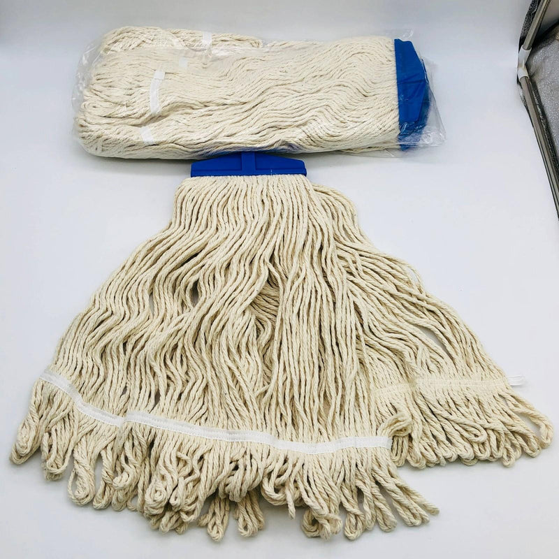 Cotton Mop Head Replacement Screw-On Fits 3/4-5 Acme Looped End 24oz Pack of 3 1