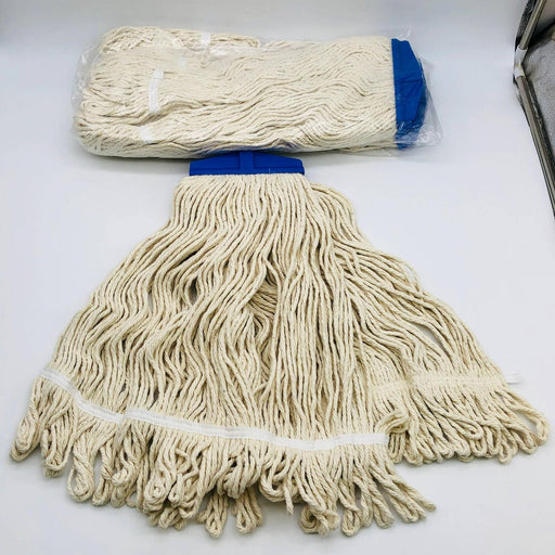 Cotton Mop Head Replacement Screw-On Fits 3/4-5 Acme Looped End 24oz Pack of 3 1