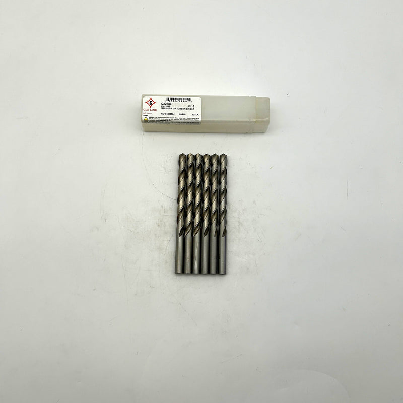 Cle-Line C22984 Jobber Length Drill Bit 1898 Letter P HSS Bright Pack of 6