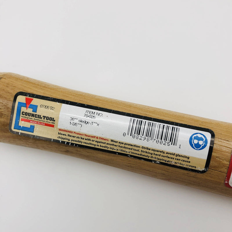2x Council Tool 70-025 Replacement Handle Hickory 36in Sledge Replaced 70-36SL-B 2