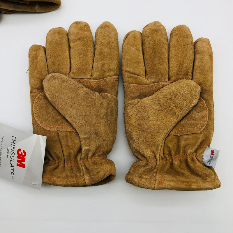 Majestic 1640 Winter Work Gloves Sz Small Side Split Lined Leather Knit 2 Pairs 5