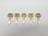 5x Sargent 6273 Key Blanks CM Master Keyway Nickel Silver 6 Pin NOS 3