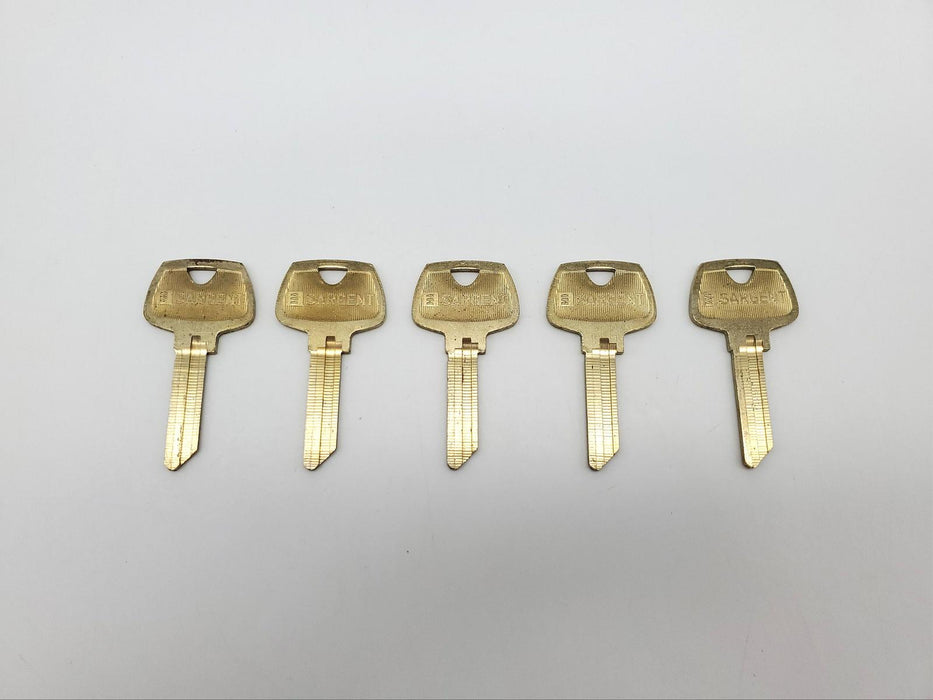 5x Sargent 6273 Key Blanks CM Master Keyway Nickel Silver 6 Pin NOS 3