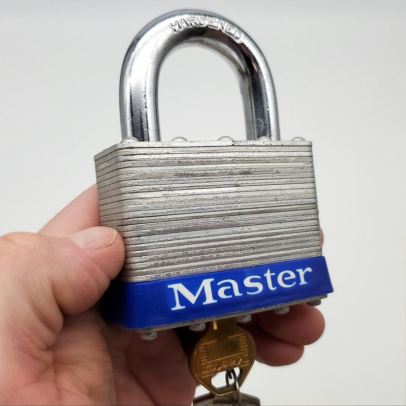 Master Lock No 15 Padlock 1-1/2" L x 0.42" D Shackle 2-1/2" Body USA Made NOS 1